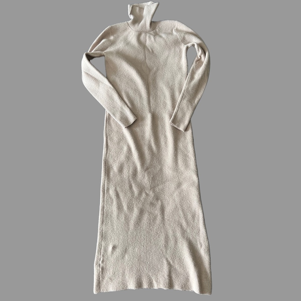 Ann Taylor Pale Pink TurtleNeck Dress